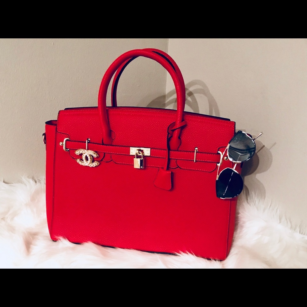 🚨 LAST ONE!!! Red Padlock Tote Bag